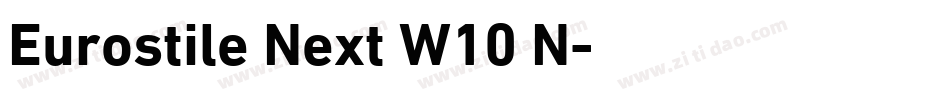 Eurostile Next W10 N字体转换